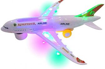 Super Toy Battery Operated Aeroplane Toy For Kids With Light And Sound – Assorted