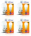 Wipro Polycarbonate Garnet Base E27 5-Watt Led Bulb (Pack Of 4, Warm White)