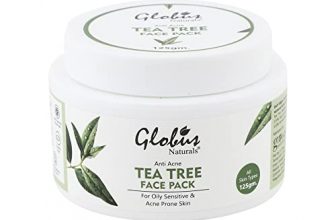 Globus Naturals Tea Tree Anti Acne Face Pack 125Gms, For Pimple And Acne Prone Skin, With Gum Resin, Yashad Bhasma & Glycerine | 100% Natural | Paraben & Sls Free | All Skin Types