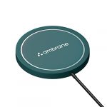 Ambrane Aero-Sync 15 Watt Fast Charging Wireless Pad, Compatible With Wireless Charging Enabled Devices, Smartphones (Green)
