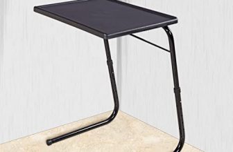 Table Magic Multipurpose Laptop Table Mat Finish Top Work At Home Study Table (Tm Regular- Black) (Alloy Steel)