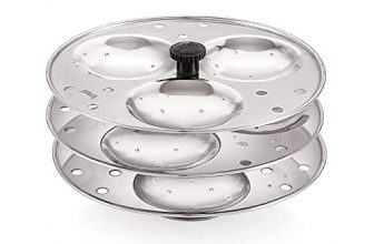 Dynore Stainless Steel Idli Stand Idli Maker 3 X 3 Plates (9 Idli)