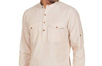 Ethnix By Raymond Men’S Cotton Regular Tunic Shirt (Rtha00134-Yb_Beige_96)