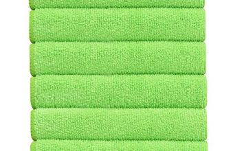 Bathla Spic & Span Multi Purpose Micro Fiber Cleaning Cloth – 340 Gsm: 30Cmx30Cm (Pack Of 6 – Fluorescent Green)
