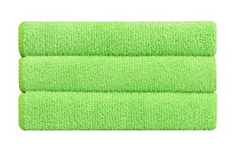 Bathla Spic & Span Multi Purpose Micro Fiber Cleaning Cloth – 340 Gsm: 60Cmx40Cm (Pack Of 3 – Fluorescent Green)
