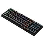 Zebronics Nitro Pro Outemu Red Switch Type C Gaming Mechanical Keyboard With Software Customization For Macros, Rgb Led, 1000Hz Polling Rate, Detachable Braided Usb C Type Cable & Key Removal Tool