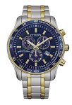 Citizen Men’S Eco-Drive Sport Luxury Chronograph Watch In Two-Tone Stainless Steel, Blue Dial (Model: Bl5517-55L), Two-Tone, Sport Luxury Chronograph Sport