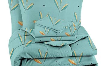 Bsb Home 300 Gsm Cotton Floral Printed Ac/All Season/Summer Comforter Quilt Set King Size Double Bed With 1 Flat Bedsheet-90X100 Inch And Two Pillow Covers Ii 4 Pcs Comforter Set -Pastle Green