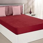 Amazon Brand – Solimo Water Resistant Cotton Mattress Protector 75″X60″ – Queen Size, Maroon