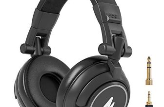 Maono Ar Studio Headphones, Stereo Monitor Closed Back Headsets With Detachable Cable And 50Mm Driver For Dj, Recording Studio, Gaming, Singing, Mobile, Pc, Slivermaono Au-Mh601S Wired Over E