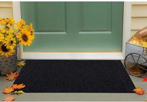 Amazon Brand – Solimo Rubber Anti Slip 1 Piece Medium Size Door Mat 24″X36” (Black)