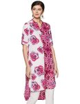 Rain & Rainbow Women’S A-Line Kurta (447Ss-P 84-19_Fushia_Small)