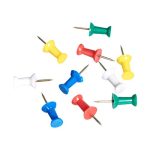 Amazonbasics Push Pins, Steel Point, 100-Count