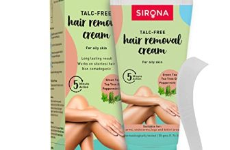 Sirona Hair Removal Cream For Women, Oily Skin – 50 Gm | With Green Tea & Tea Tree | Ideal For Bikini Line,Underarm, Legs