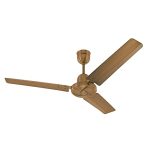 Hindware Juvo 1200Mm High Speed Designer Ceiling Fan With Electroplated Finish, Copper Motor And Double Ball Bearing For Smoother & Silent Operation (Antique Brass)