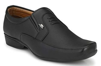 Stylelure Men’S Synthetic Leather Black Formal Shoes For Men-8