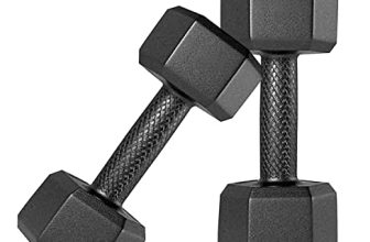 Spiro Pvc (Round/Hex) Dumbbells (1 Kg. X 2 = 2 Kg) Pack Of 2 For Home Gym Equipment Fitness Barbell|Gym Exercise|Home Workout | Fitness Kit|Dumbbells Weights For Whole Body Workout