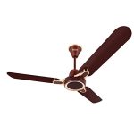 Hindware Smart Appliances Ventus Brown Gold 1200Mm Ceiling Fan Star Rated With Metallic Finish Energy Efficient High-Speed Air Delivery Fan Comes With 49W Copper Motor And Aerodynamic Aluminium Blades