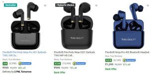 Fire-Boltt Earbuds starts at ₹999