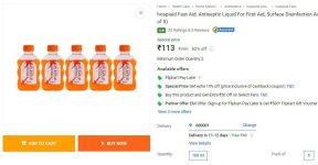 Pack of 5 : Antiseptic Liquid For First Aid 100 ml at ₹113MIN BUY – 2
