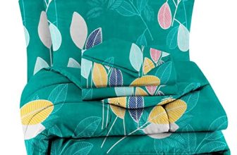 Bsb Home 300 Gsm Cotton Floral Printed Ac/All Season/Summer Comforter Quilt Set King Size Double Bed With 1 Flat Bedsheet-90X100 Inch And Two Pillow Covers Ii 4 Pcs Comforter Set -Green