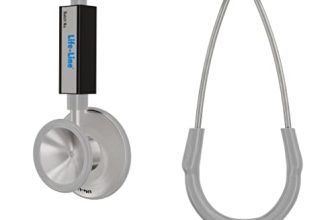 Life Line Junior Stethoscope (Grey) | Single Diaphragm Aluminum Sand Finish Chest Piece For Adult| Y Tube | Suitable For Doctors, Nurses, Students