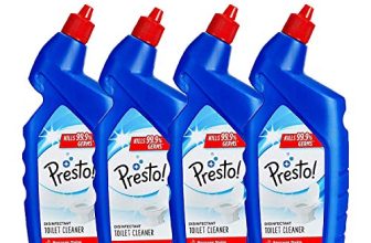 Amazon Brand – Presto! Disinfectant Toilet Cleaner – 1 L (Pack Of 4)