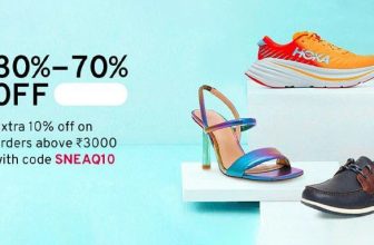 Tatacliq – CLIQ EPIQ DAYS | Footwear Fest Up to 70% Off On Footwears           ➕  Extra 10% Off On Orders Above Rs 3000 (Use Code: SNEAQ10) Shop: