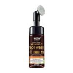 Wow Skin Science Brightening Vitamin C Foaming Face Wash | Built In Brush For Deep Cleansing | All Skin Type | Glowing Bright Skin | Paraben & Sulphates Free | Face Wash For Women & Men | 100Ml + 50Ml = 150Ml
