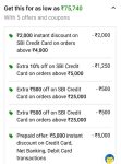 SAMSUNG 653 L Frost Free Side by Side Refrigerator with Smart Conversion 5In1 andWiFi Embedded at ₹75,740 with SBI CC