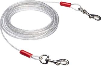Amazonbasics Tie-Out Cable/Leash For Dogs Up To 41 Kg, 25 Feet