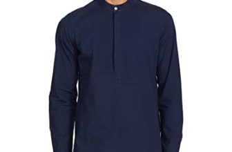 River Men’S 100% Cotton Solid Regular Kurta (Rs2Asku012B_Blue_S)