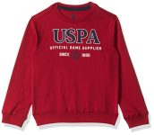 U.S. Polo Assn. Ukswson0128 Fs Round Nck Sws, 24T Sweatshirts Me. Red