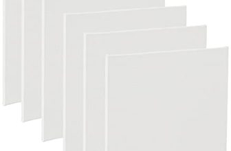 Amazon Brand – Solimo Cotton Canvas Board, 15Cm X 15Cm, Pack Of 6