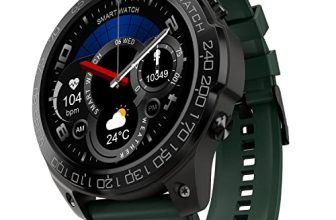 Fire-Boltt Dagger 1.43″ Amoled Display Smartwatch, 96% Screen To Body Ratio With Single Bt Bluetooth Calling, Ip68, Dual Button Technology, Rugged Build, Ai Voice Assistant, Multiple Sports (Green)
