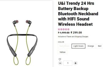 U&i : Bluetooth Neckband at ₹299