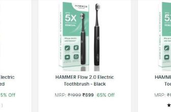65% OFF NYKAA : HAMMER ELECTRIC TOOTHBRUSH at ₹ 699 + FREE SHIPPING