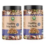 Go Vegan Combo Pack Of Natural Mix Dry Fruits And Nuts | Mix Dry Fruits 500 Gm Each Total 1 Kg Healthy For Every Occasion Fresh And Healthy Dry Fruits [Jar Pack]