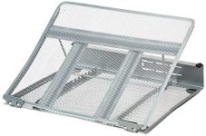 Amazon Basics Ventilated Height Adjustable Laptop Cooling Pad/Laptop Stand | Compatible 11 To 17 Inches Laptops | Metal Mesh | Strong Material Stand Tabletop