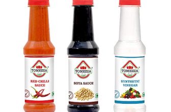 Tomezza Red Chilli Sauce, Soya Sauce And Synthetic Vinegar, Combo Offer Offer Pack Of 3 (200G Each)