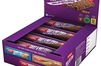 Unibic Snack Bar Fruit & Nut Choco Pack Of 12, 360G