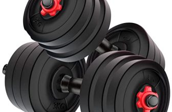 Kore 20 Kg Pvc-Dm Combo16 (3Kg X 4 Plates + 2Kg X 4 Plates) Home Gym Dumbbells Kit