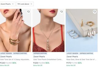 90% Off LOOT Nykaa : Zavemi Pearls at best price , starting at ₹150+ADDITIONAL 15% OFF : NO CODE REQUIREDMORE DISCOUNT CODES AT CHECKOUT