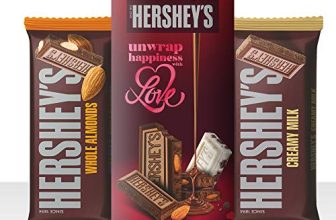 Hershey’S Bar Valentine Greeting Pack Whole Almond & Creamy Milk Chocolate, 100 Gm (Pack Of 2)