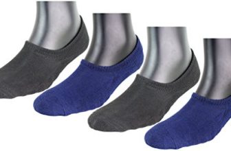 Neska Moda Women’S Liners Socks (Pack Of 4) (S1030-Gi-Terry-U-No-Nvyblk-4Pc-95_Black, Dark Blue_Free)