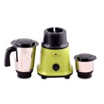 Padmashree® Smart 550-Watt Mixer Grinder | 230 Volts Mixer With 2 Stainless Steel Jars With Leakproof Lid | Abs Body | 3 Speed Motor/Green