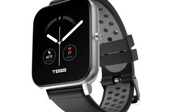 Tagg Verve Sense Smartwatch With 1.70” Large Display, Real Spo2, And Real-Time Heart Rate Tracking, 7 Days Battery Backup, Ipx67 Waterproof || Silver Black, Standard