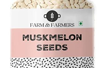 Farm & Farmers Organic Fresh Healthy Seeds, Superfoods, Nutritious Edible Seeds For Eating Packed With Minerals And Vitamins, Kharbuja Beej Kharbooja Bij (Muskmelon Seeds, 1 Kg)