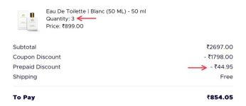 [LOOT] : The Man Company : Buy 1 Get 2 Free.Apply Code : CKB1G3Add Any 3 & Get 2 Free + Extra 5% Off On Prepaid Order.[ VALID TILL : 06:00 PM ]