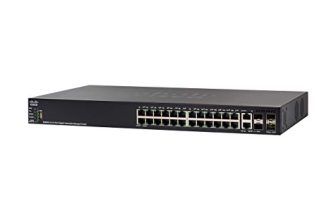 Cisco Sg550X-24 Stackable Managed Switch | 24 Gigabit Ethernet (Gbe) Ports | 2 X 10G Combo | 2 X Sfp+ | L3 Dynamic Routing | Limited Lifetime Protection (Sg550X-24-K9-In)